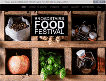 Tablet Screenshot of broadstairsfoodfestival.org.uk